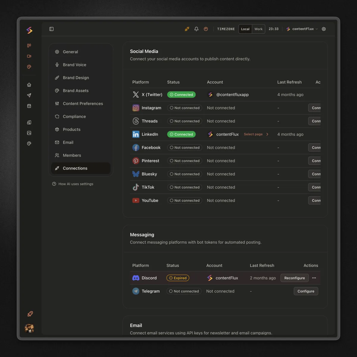 The ContentFlux Image Playground generating campaign visuals
